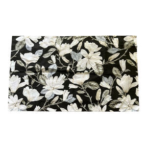 Williams Sonoma Pillow Shams Cotton Black Floral Set of 2 Fairycore
